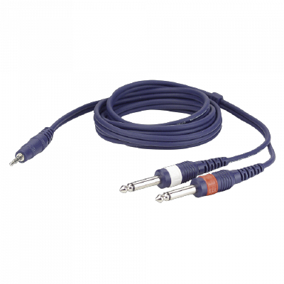 DAP FL313 stereo mini-jack to 2 mono Jack L/R 3 meter