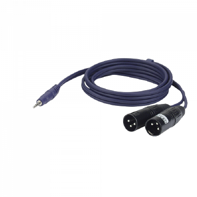 DAP FL46 - stereo mini-jack to 2 XLR/M 3P 3 mtr