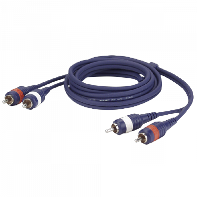 DAP FL24 - 2 RCA male L/R to 2 RCA male L/R 6 mt