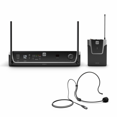 LD Systems U308 Series - Ontvanger + Bodypack & Headset