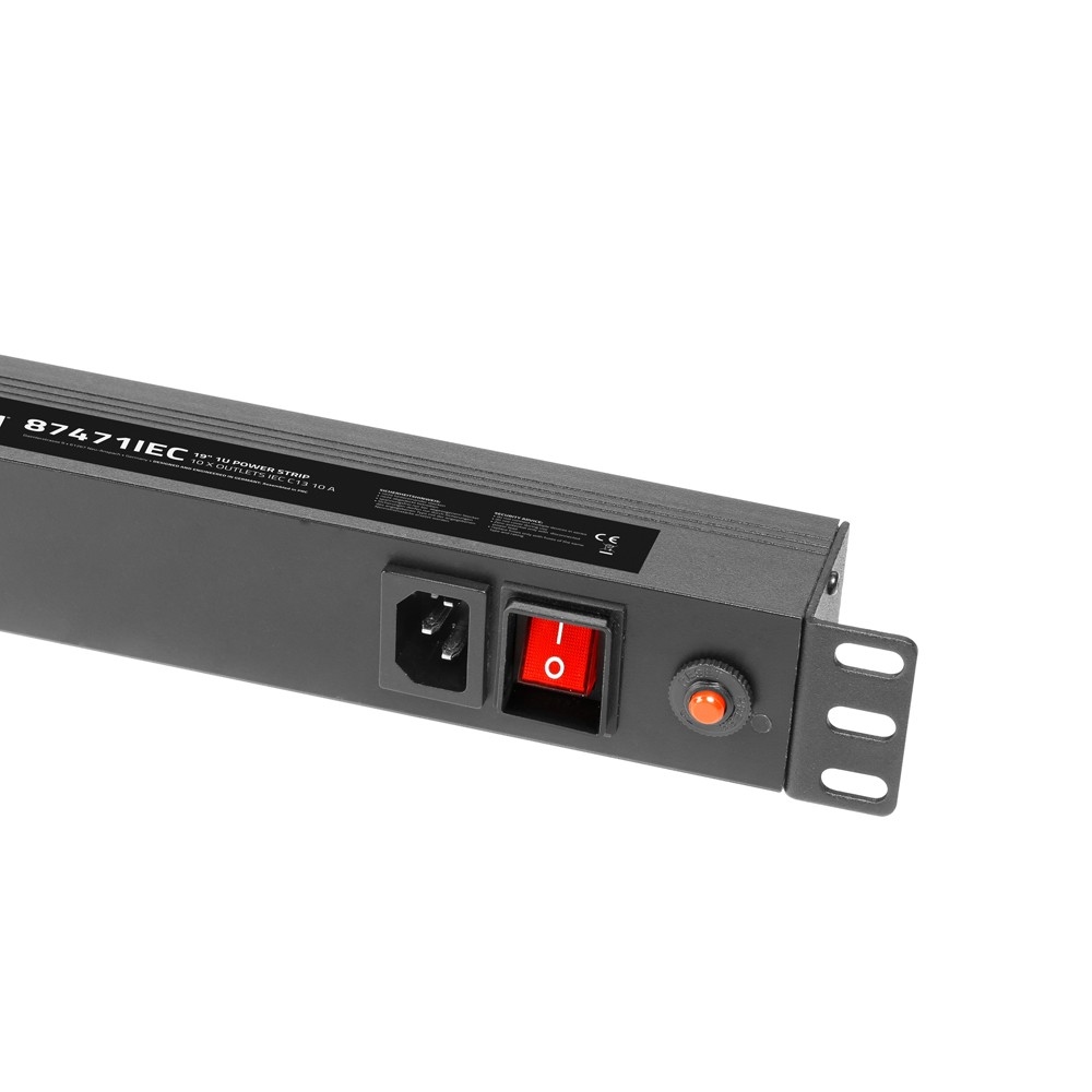 19" Stekkerblok 1U 10-voudig Euro C13