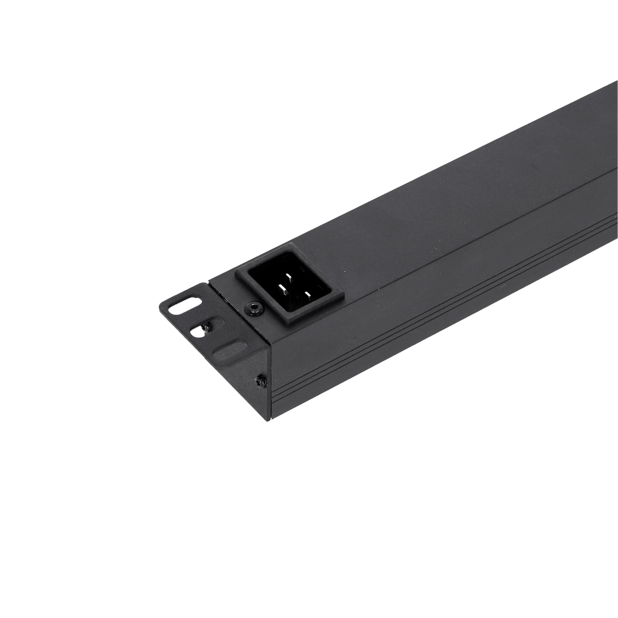 19" Stekkerblok 1U 8-voudig met Euro Voedingskabel