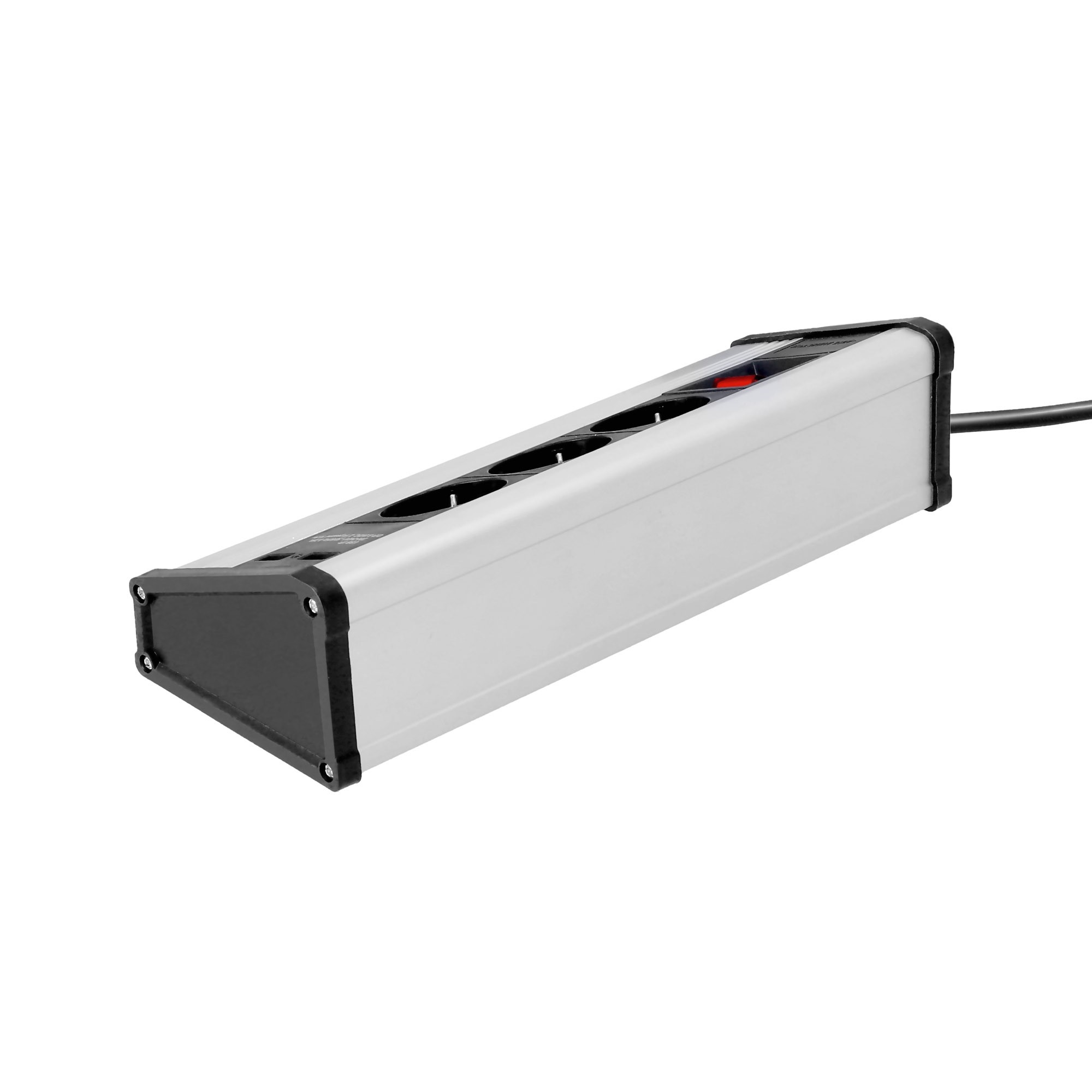 3-voudig Stekkerblok met schakelaar en 2x USB Desktop 1.4m