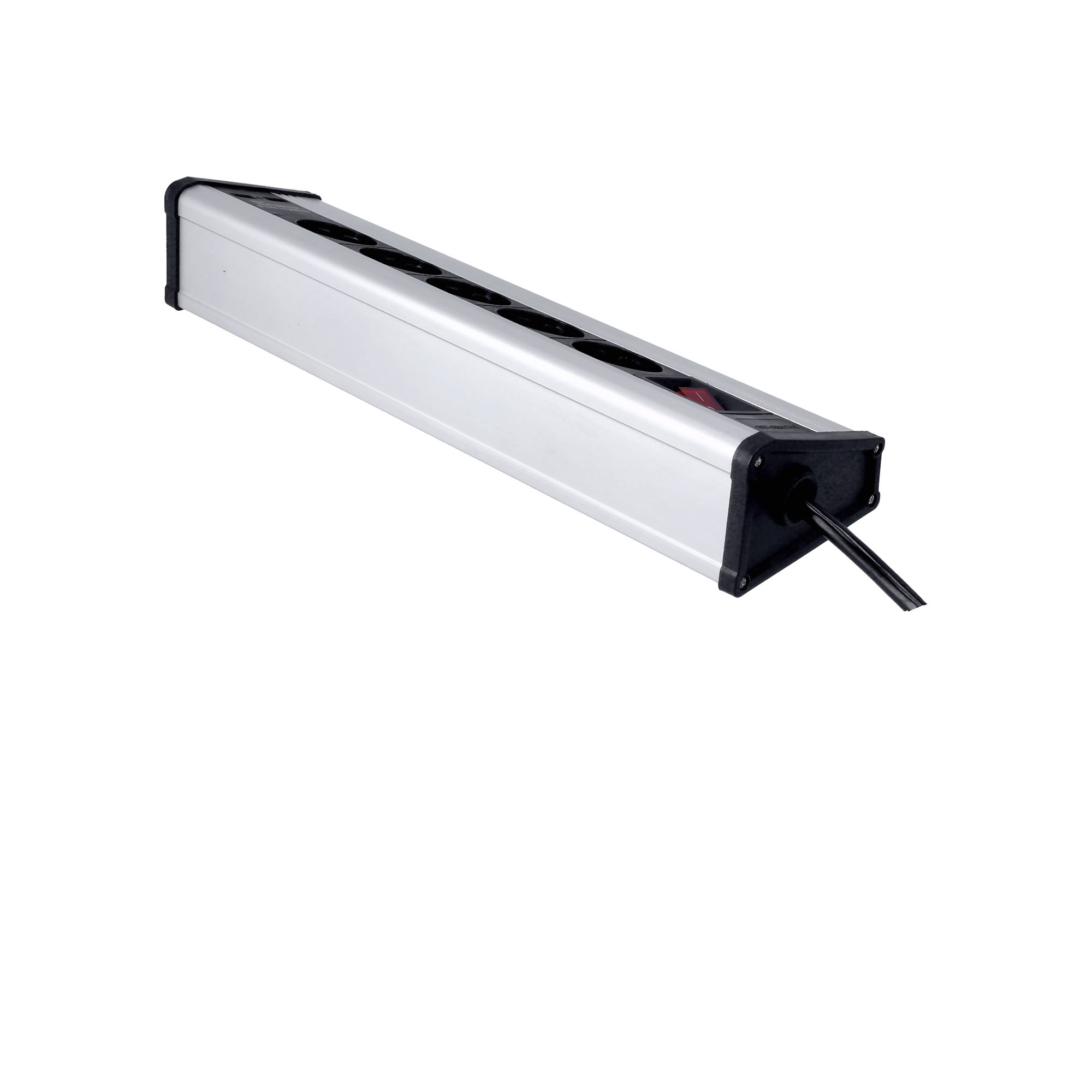 5-voudig Stekkerblok met schakelaar en 2x USB Desktop 1.4m