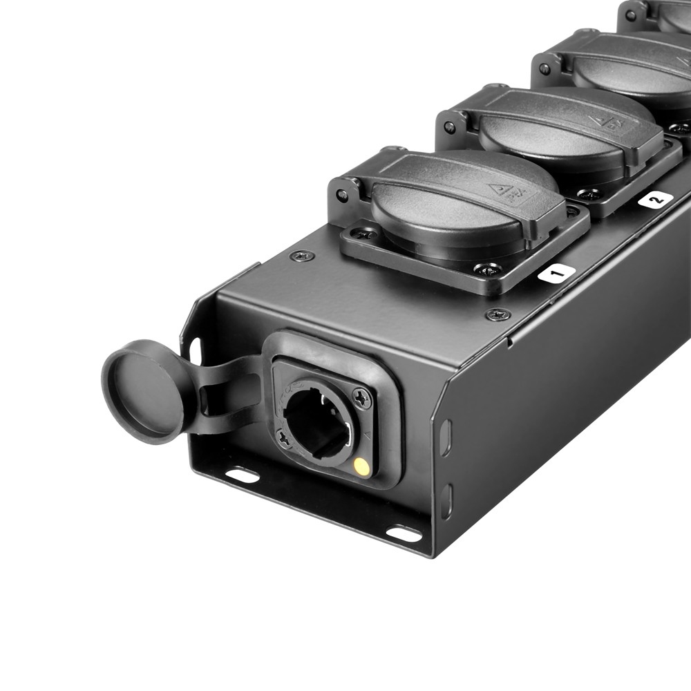 6-voudig Pro Stekkerblok PowerCON TRUE1 in