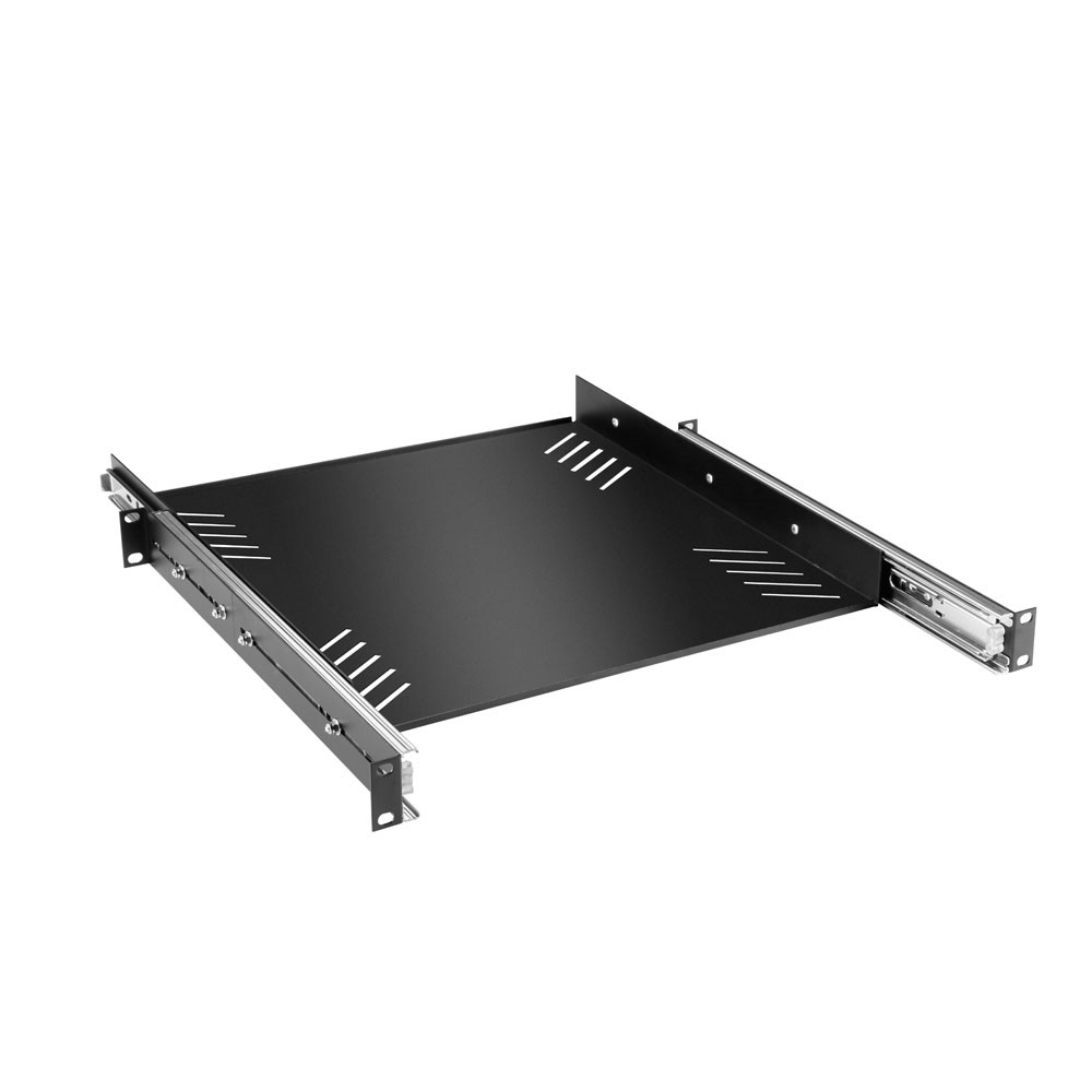 Adam Hall 19" 1U Tray met rails