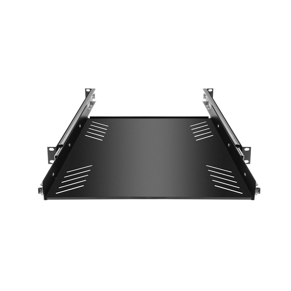 Adam Hall 19" 1U Tray met rails