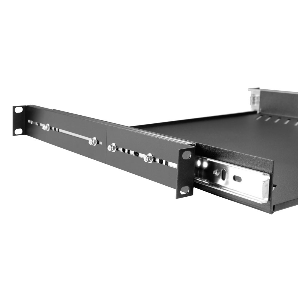 Adam Hall 19" 1U Tray met rails