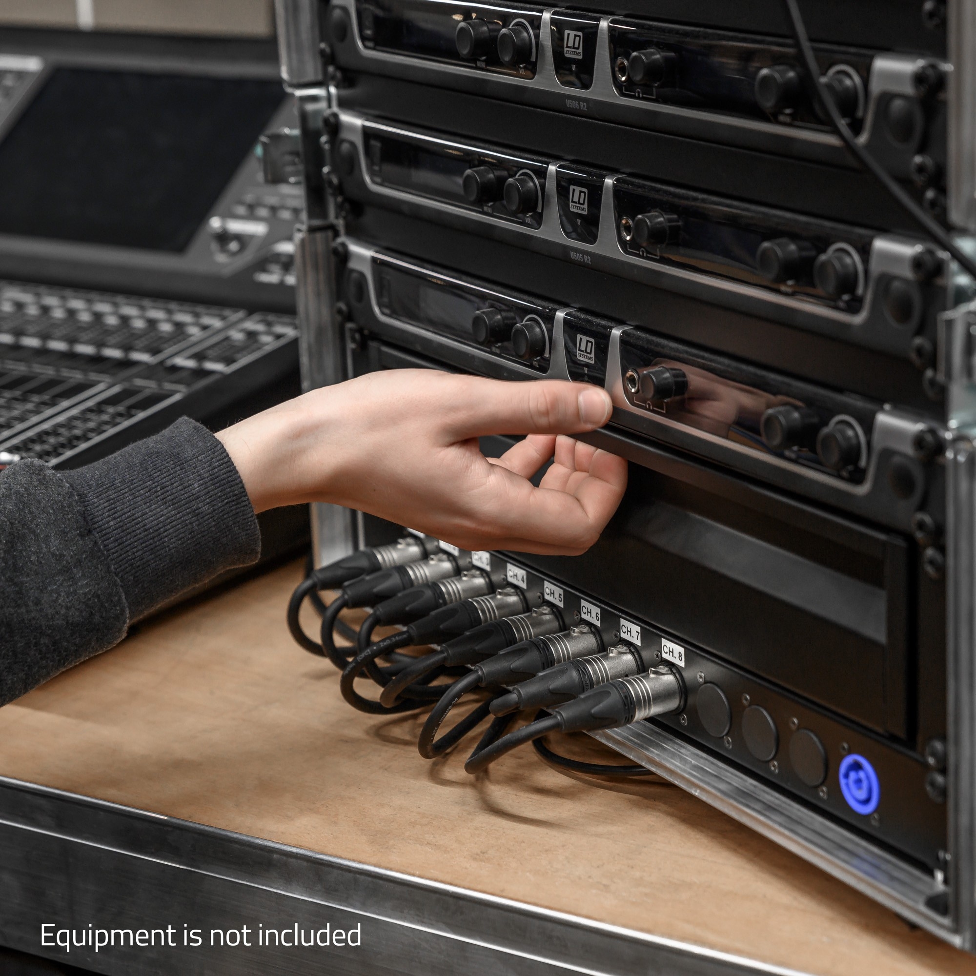 Adam Hall 19" 2U ERGO Racklade Aluminium