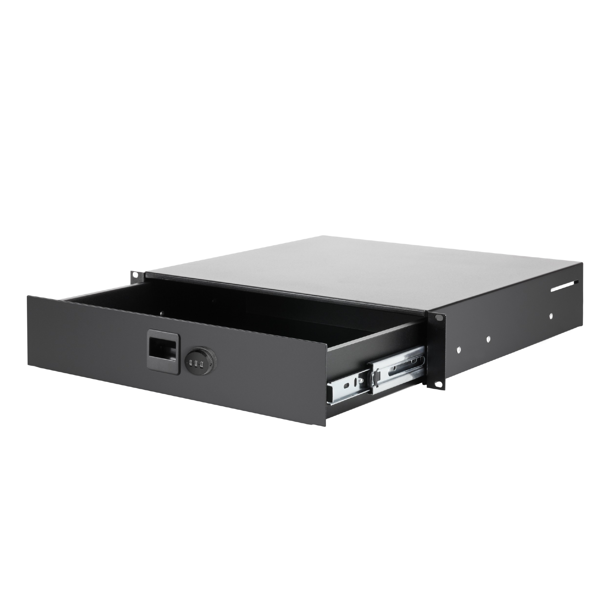 Adam Hall 19" 2U Racklade Staal met combinatie slot