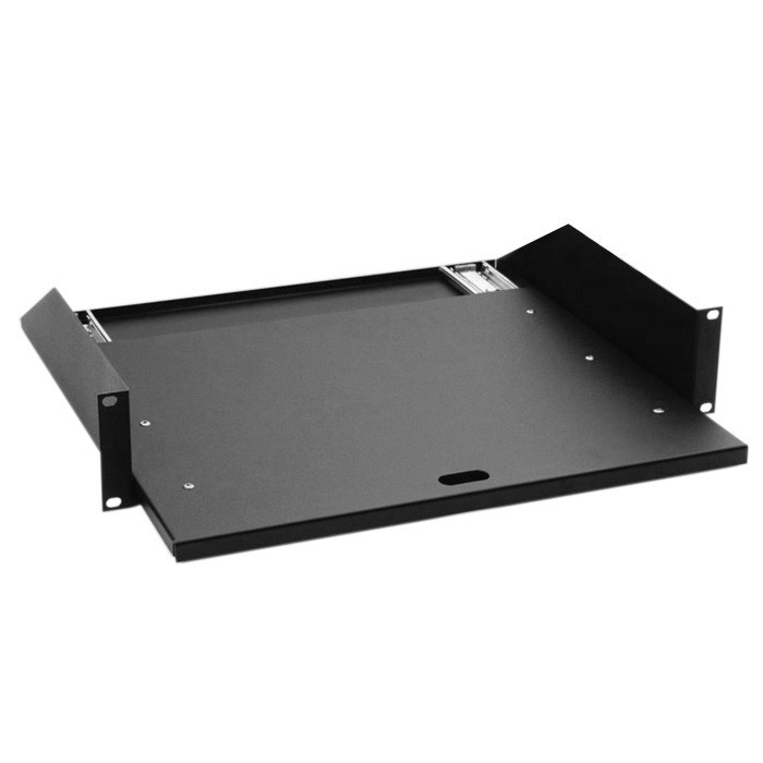 Adam Hall 19" 2U Tray met rails