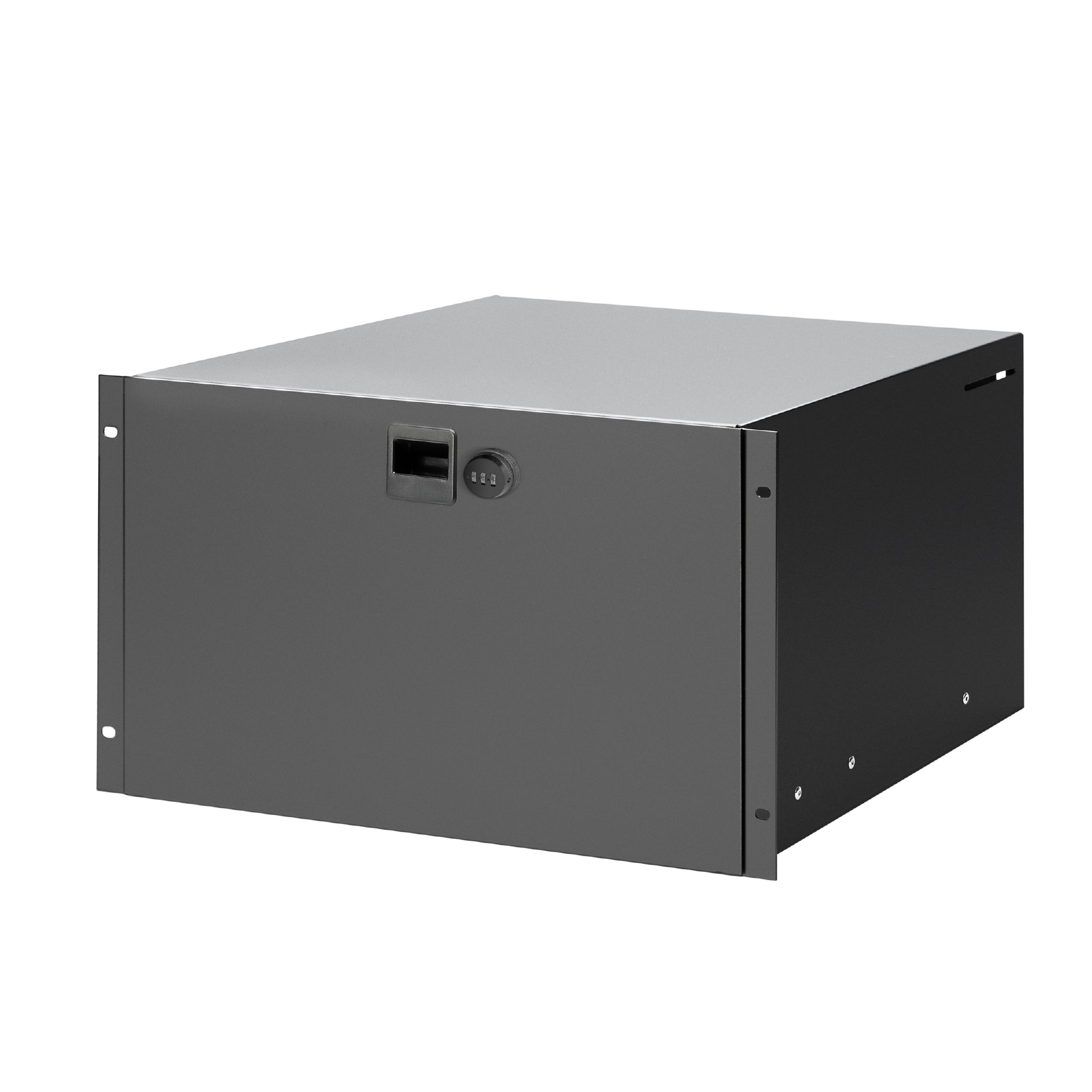 Adam Hall 19" 6U Racklade Staal met combinatie slot