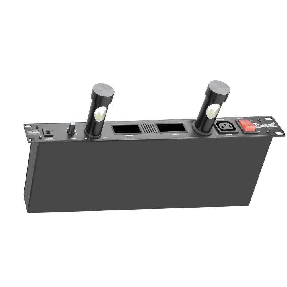 Adam Hall 19" Stroomvoorziening met 8x Euro IEC kabel incl. schakelaar, verlichting en display