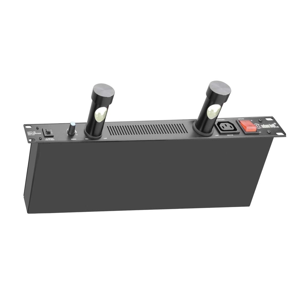 Adam Hall 19" Stroomvoorziening met 8x Euro IEC kabel incl. schakelaar en verlichting