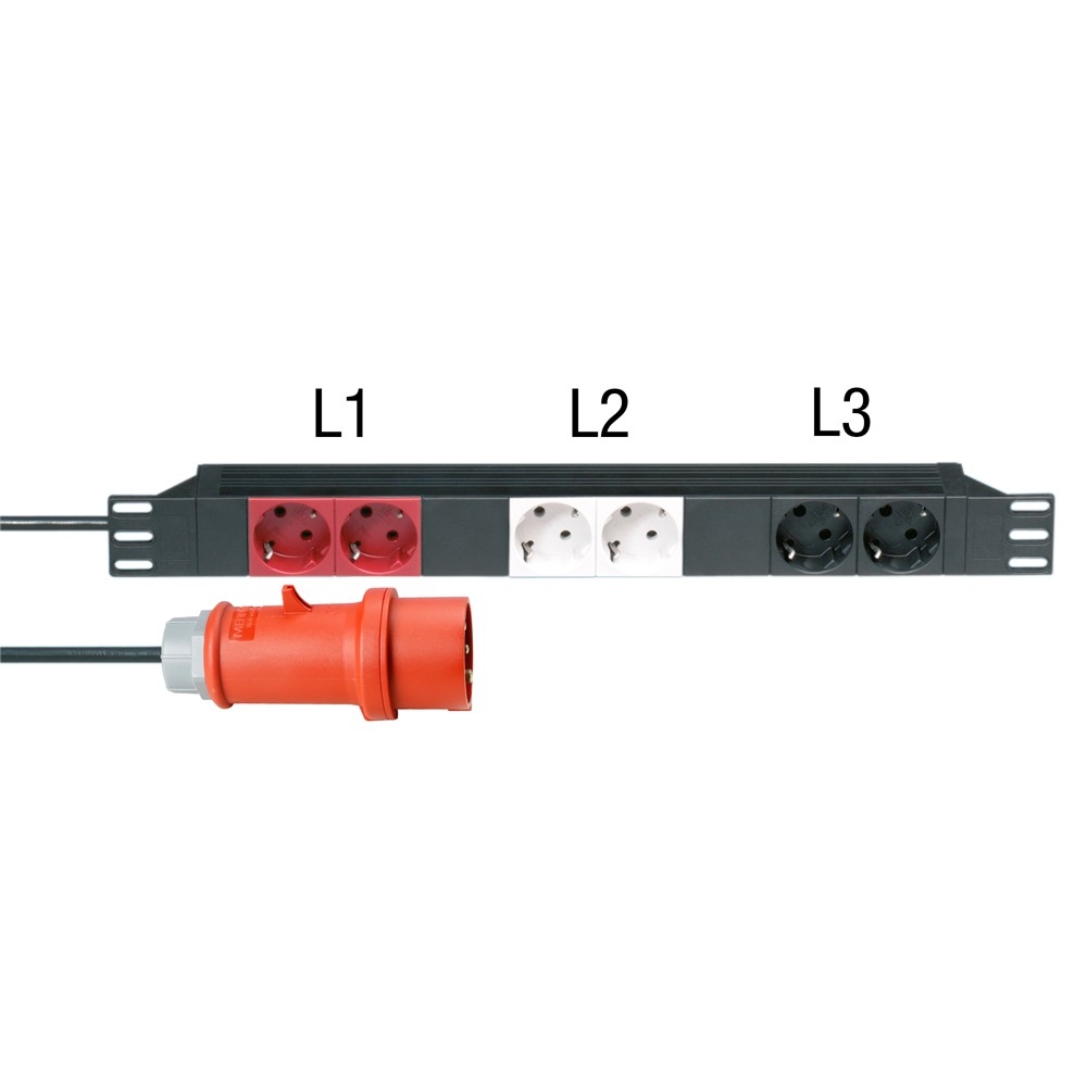 Adam Hall Cables AH RACK PDU 6 CEE