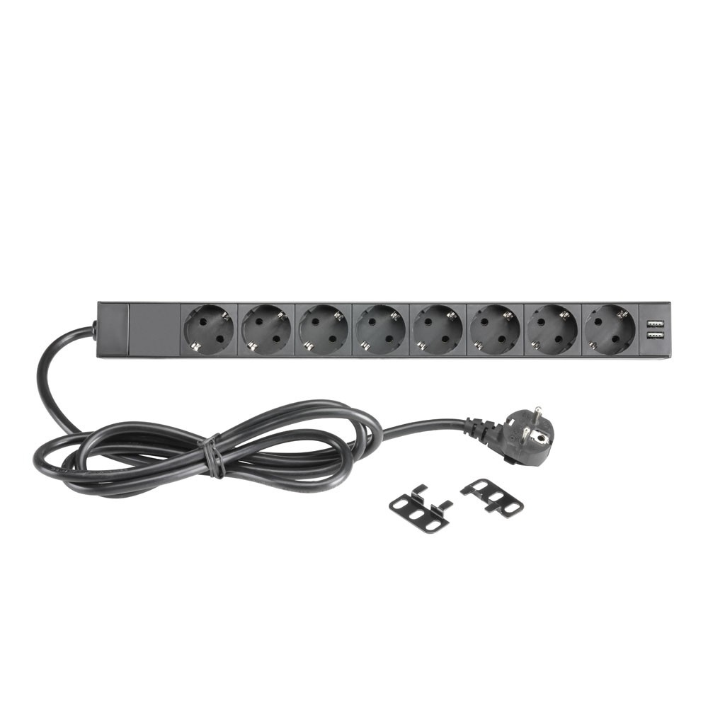 Adam Hall Cables AH RACK PDU 8S USB