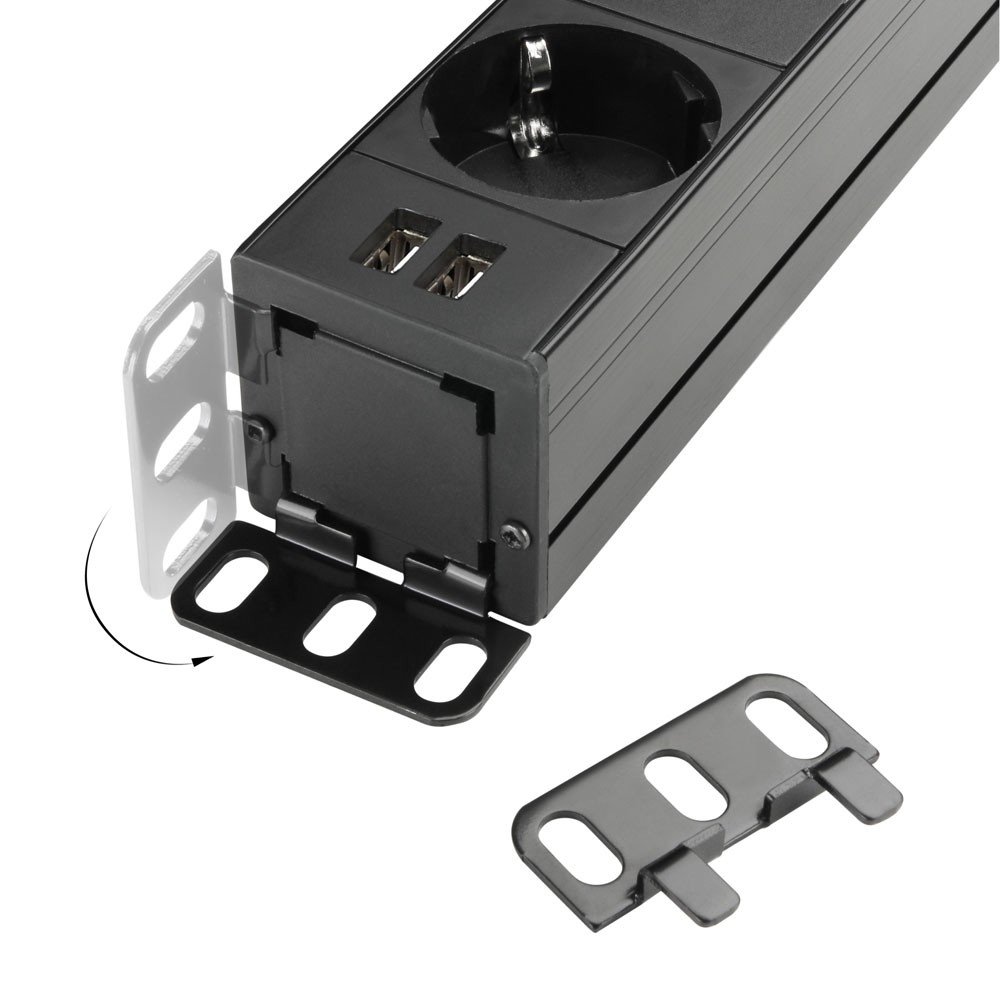 Adam Hall Cables AH RACK PDU 8S USB