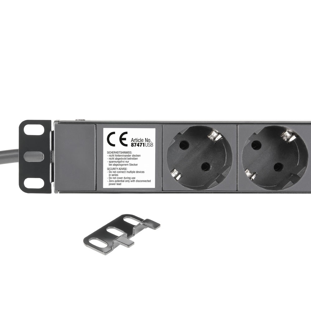Adam Hall Cables AH RACK PDU 8S USB
