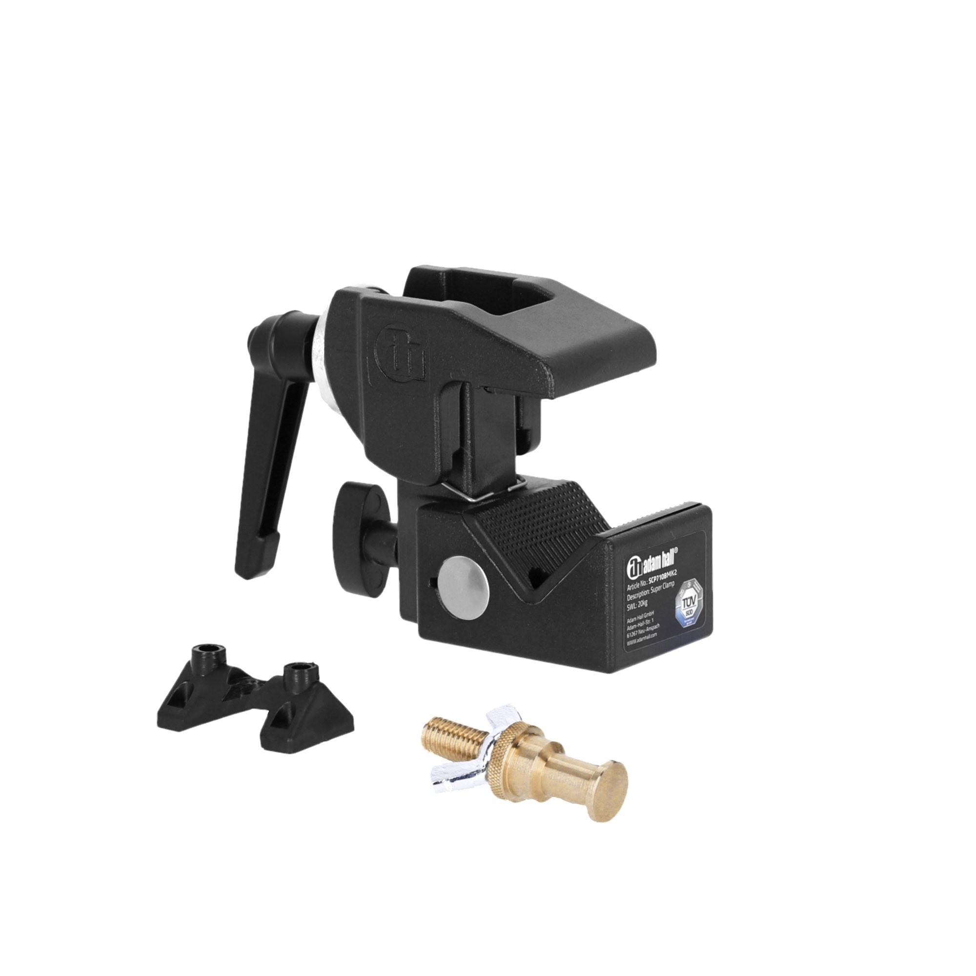 Adam Hall Universele klem met Clamping Lever MK2 + SS018 Bout