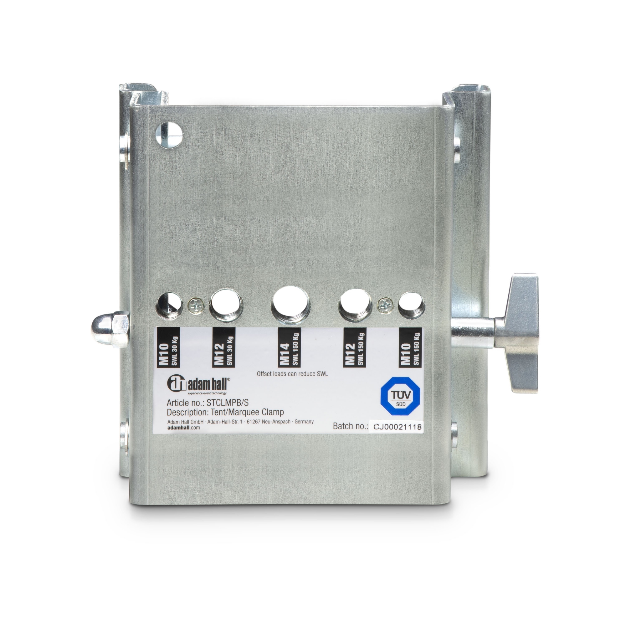 Adam Hall Universele Tentklem Zilver