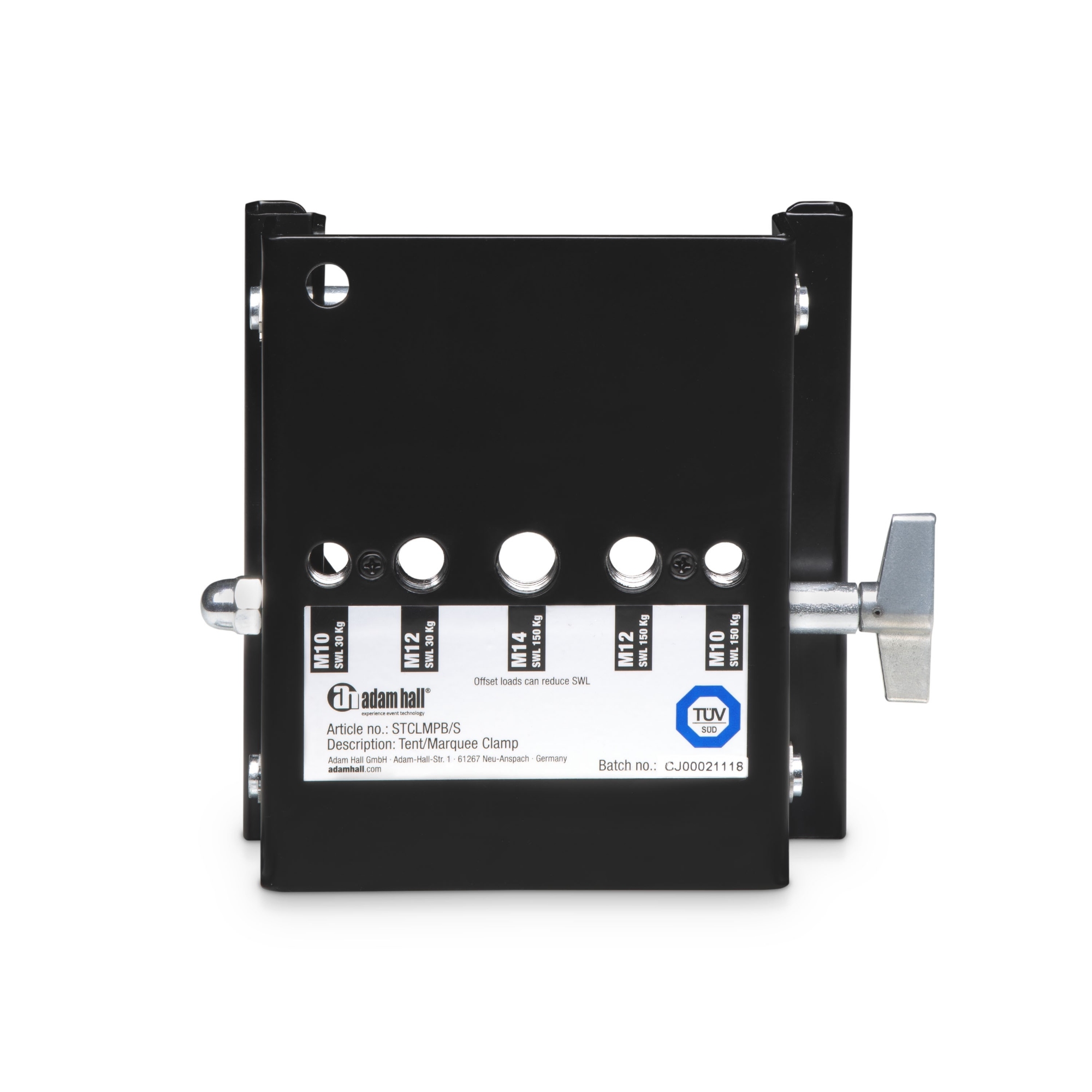 Adam Hall Universele Tentklem Zwart