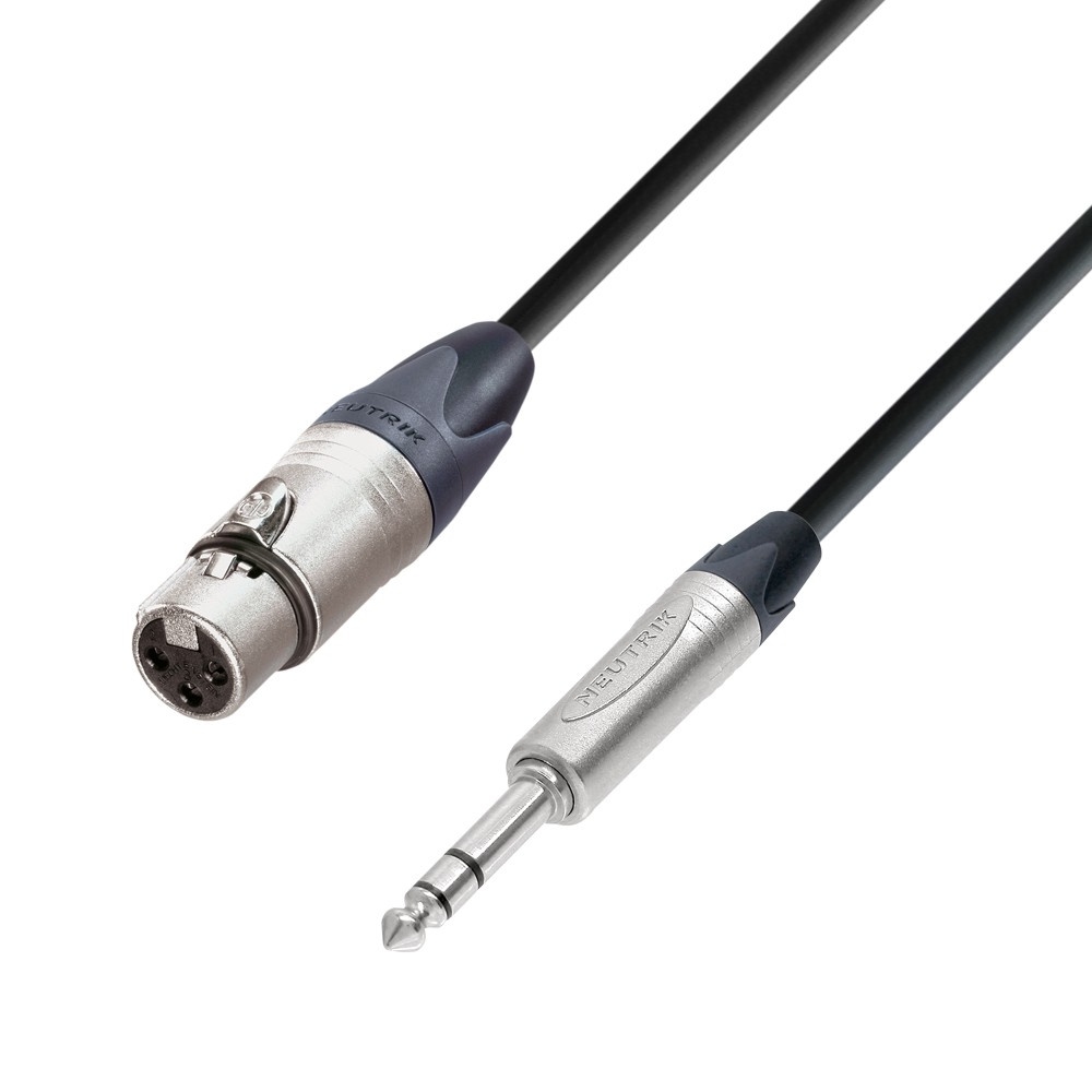 Audio kabel Neutrik XLR Female naar Jack TRS 5m