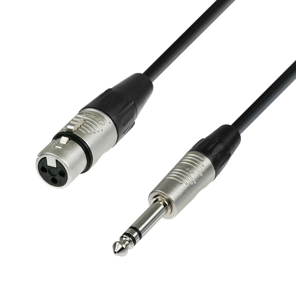 Audio kabel XLR Female naar Jack TRS 1.5m