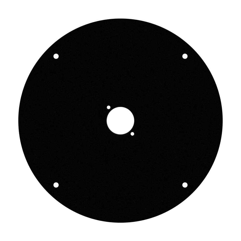 Front plaat voor haspel met 1x D-size gat