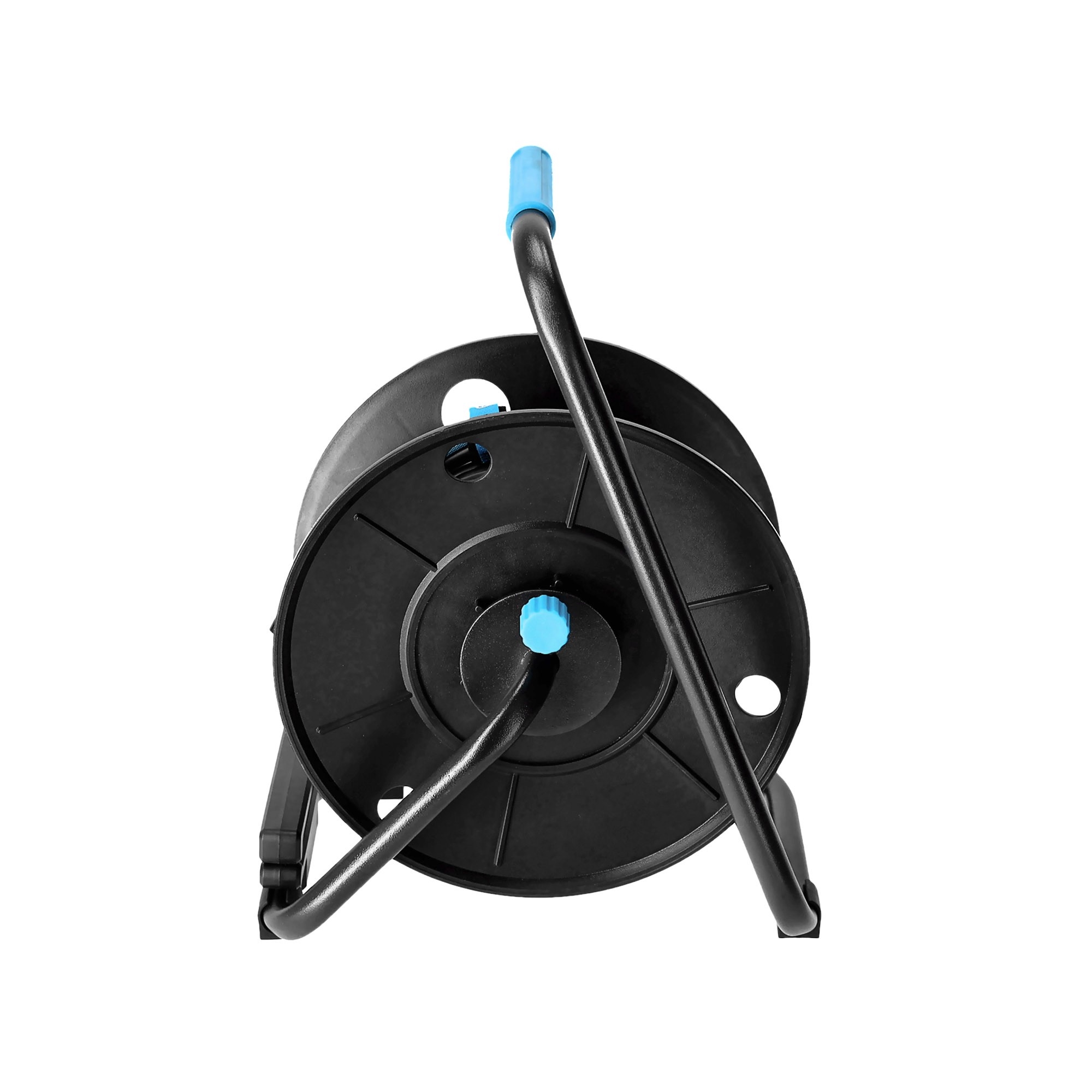 Haspel met 8-kanaals multicore XLR 3p (6 send & 2 return) kabel 30m