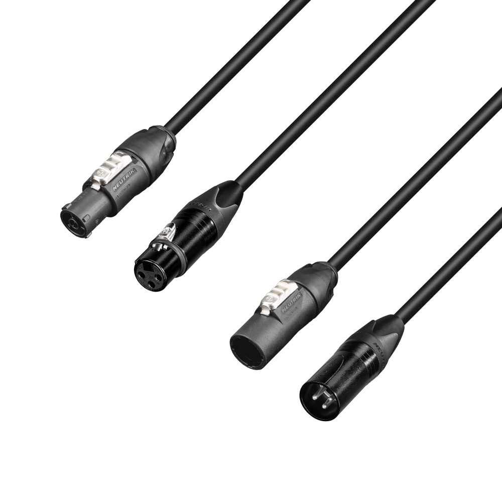 Hybride kabel Neutrik PowerCON TRUE1 & DMX 3p 3m