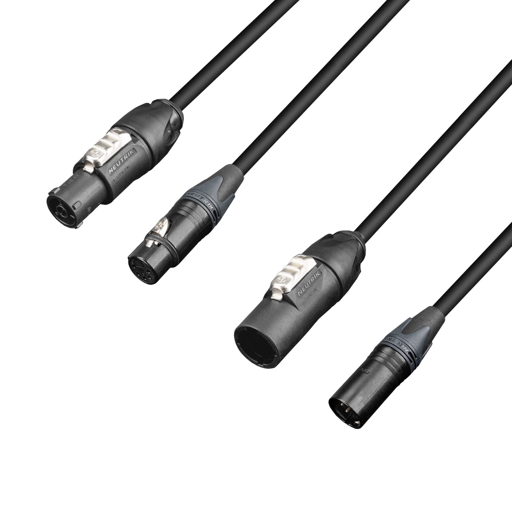 Hybride kabel Neutrik PowerCON TRUE1 & DMX 5p 3m