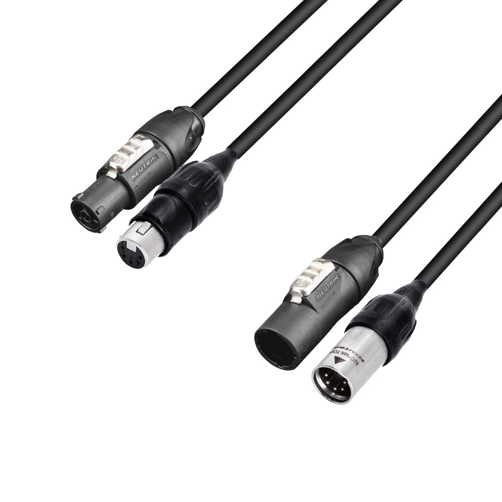 Hybride kabel Neutrik PowerCON TRUE1 & DMX 5p IP65 3m