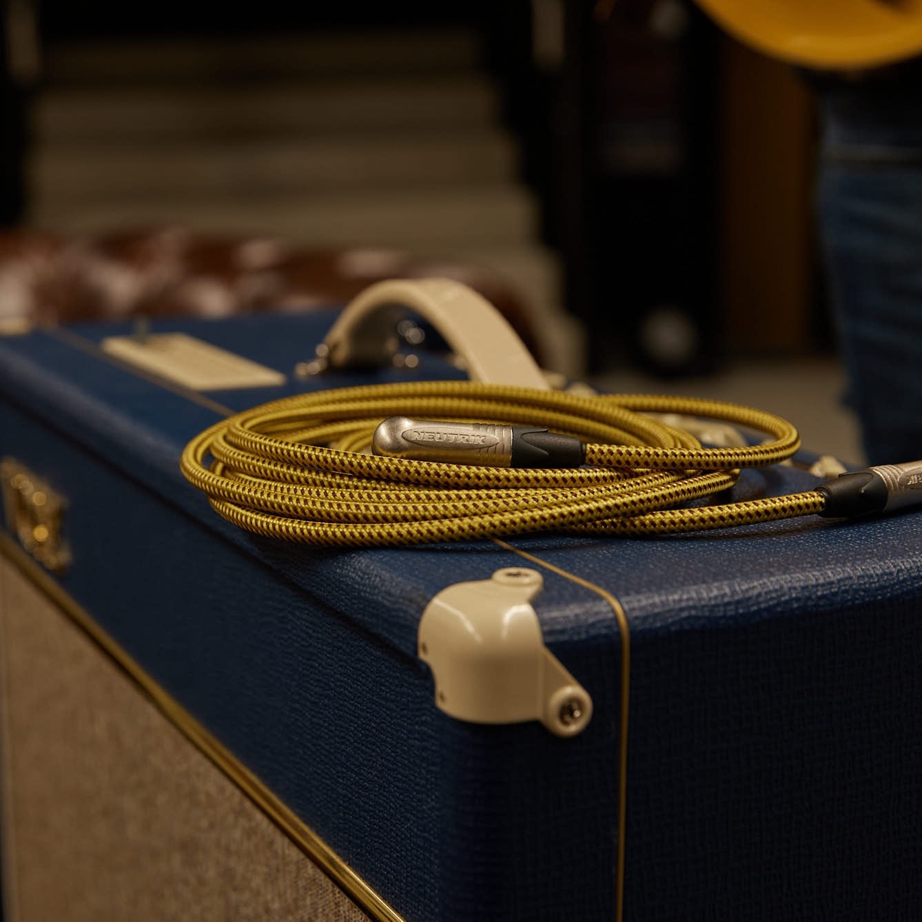 Instrument kabel Palmer Neutrik Haakse Jack TS Vintage 6m