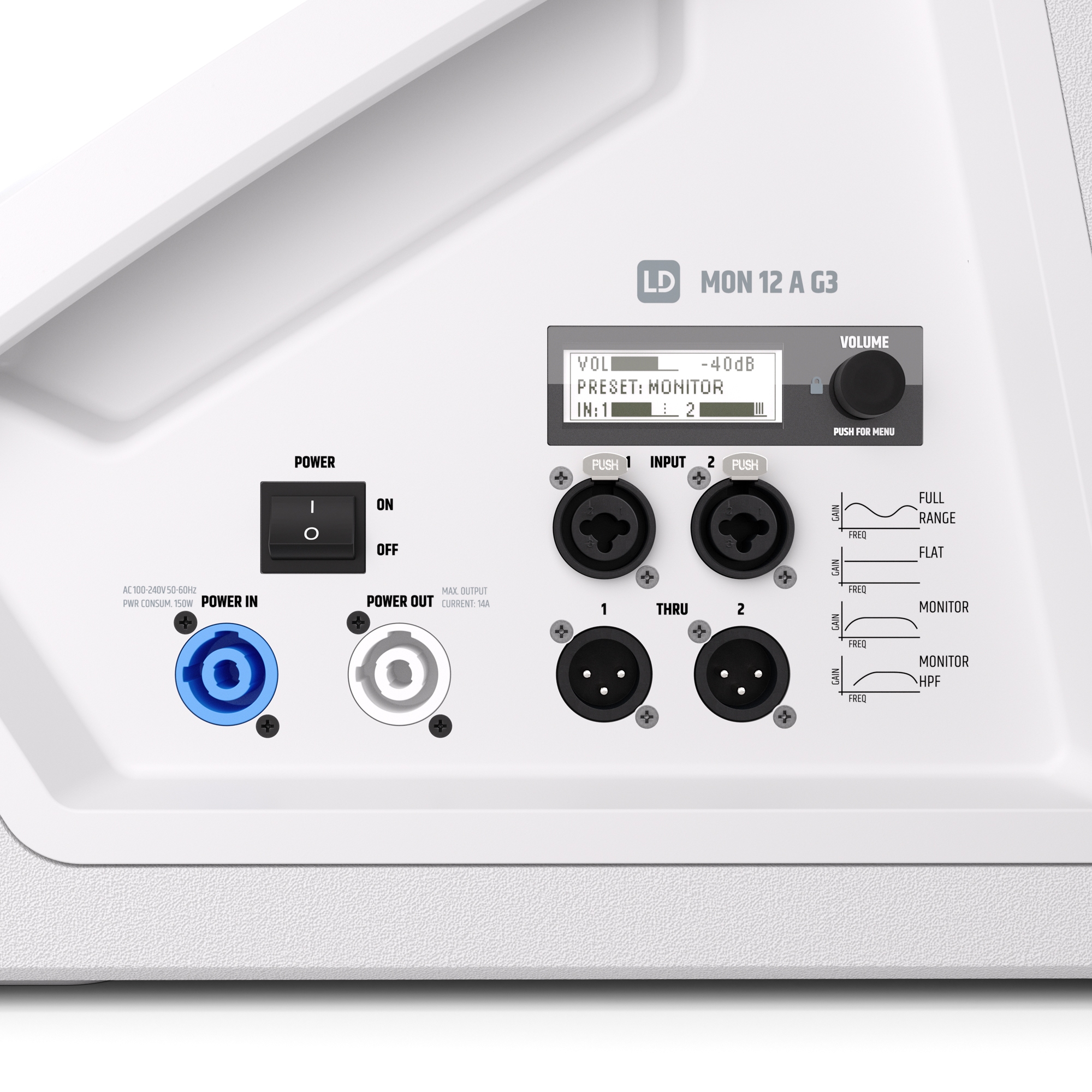 LD Systems MON 12 Actief G3 Wit