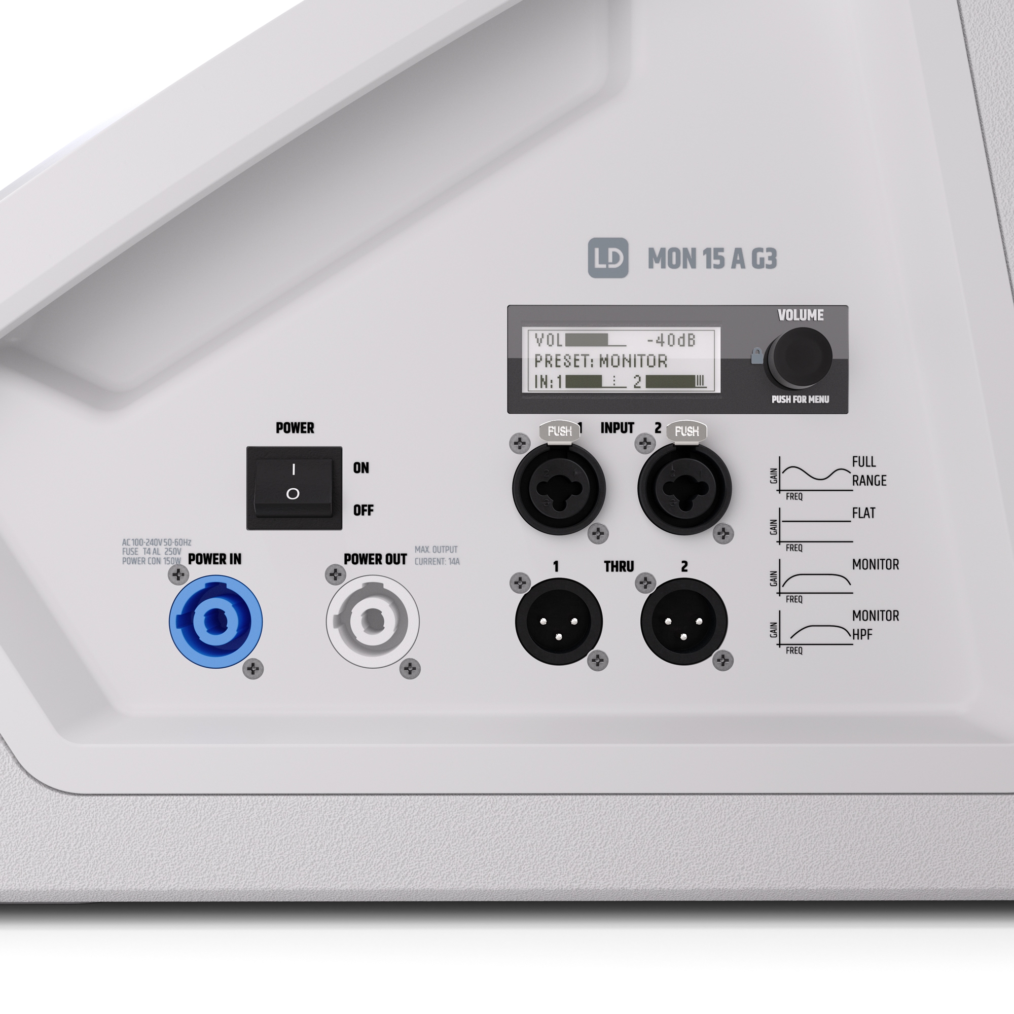 LD Systems MON 15 Actief G3 Wit