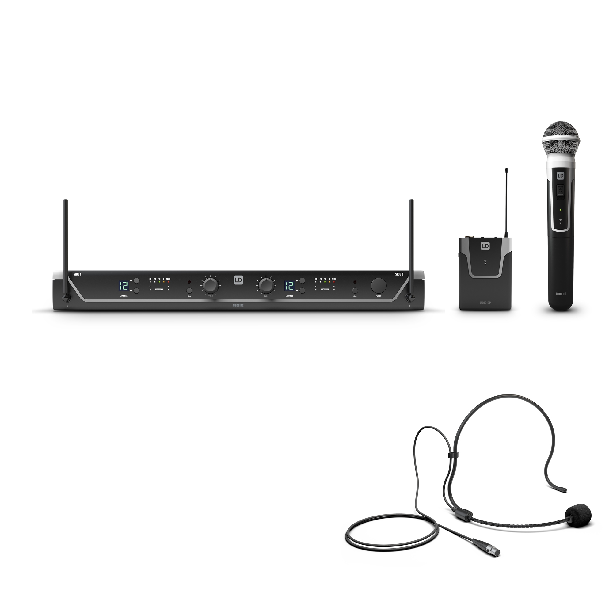 LD Systems U306 Draadloze Microfoon Series (Dubbel)
