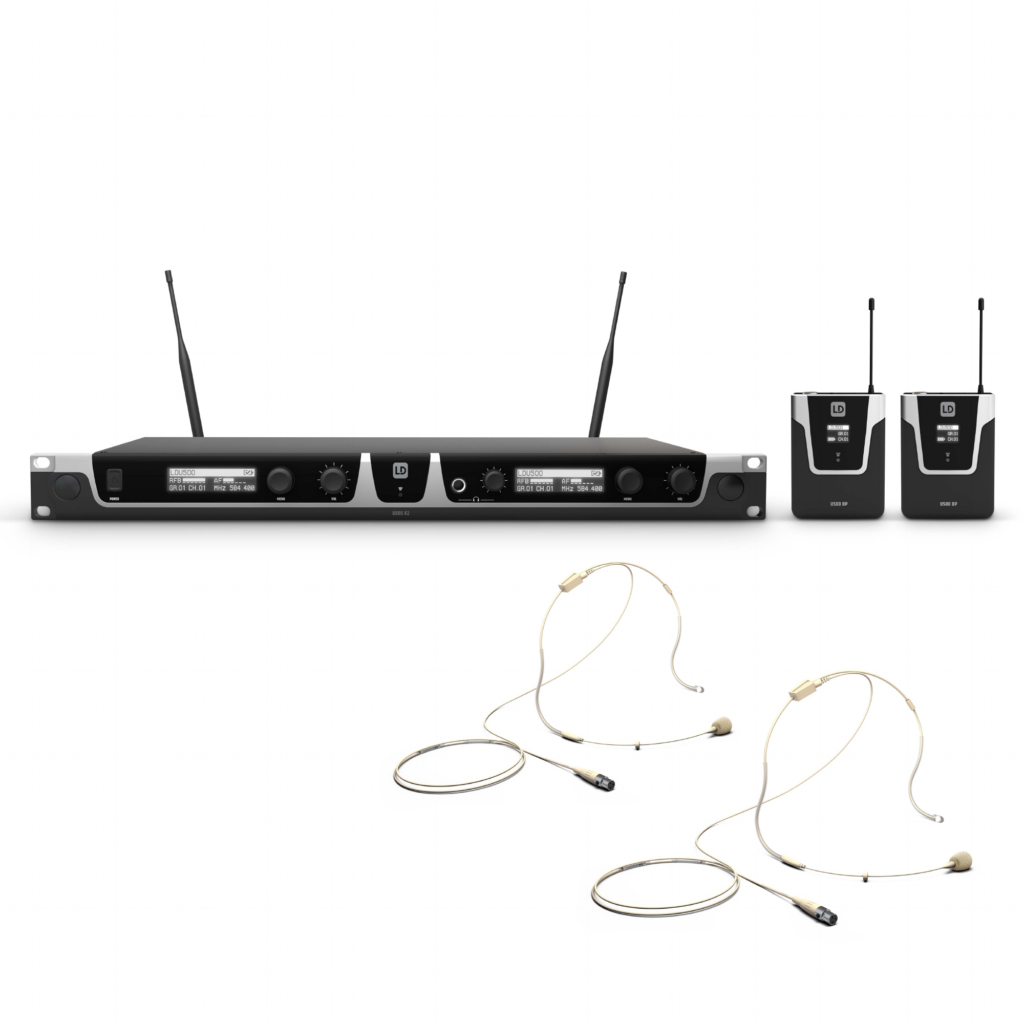 LD Systems U518 Draadloze Microfoon Series (Dubbel)