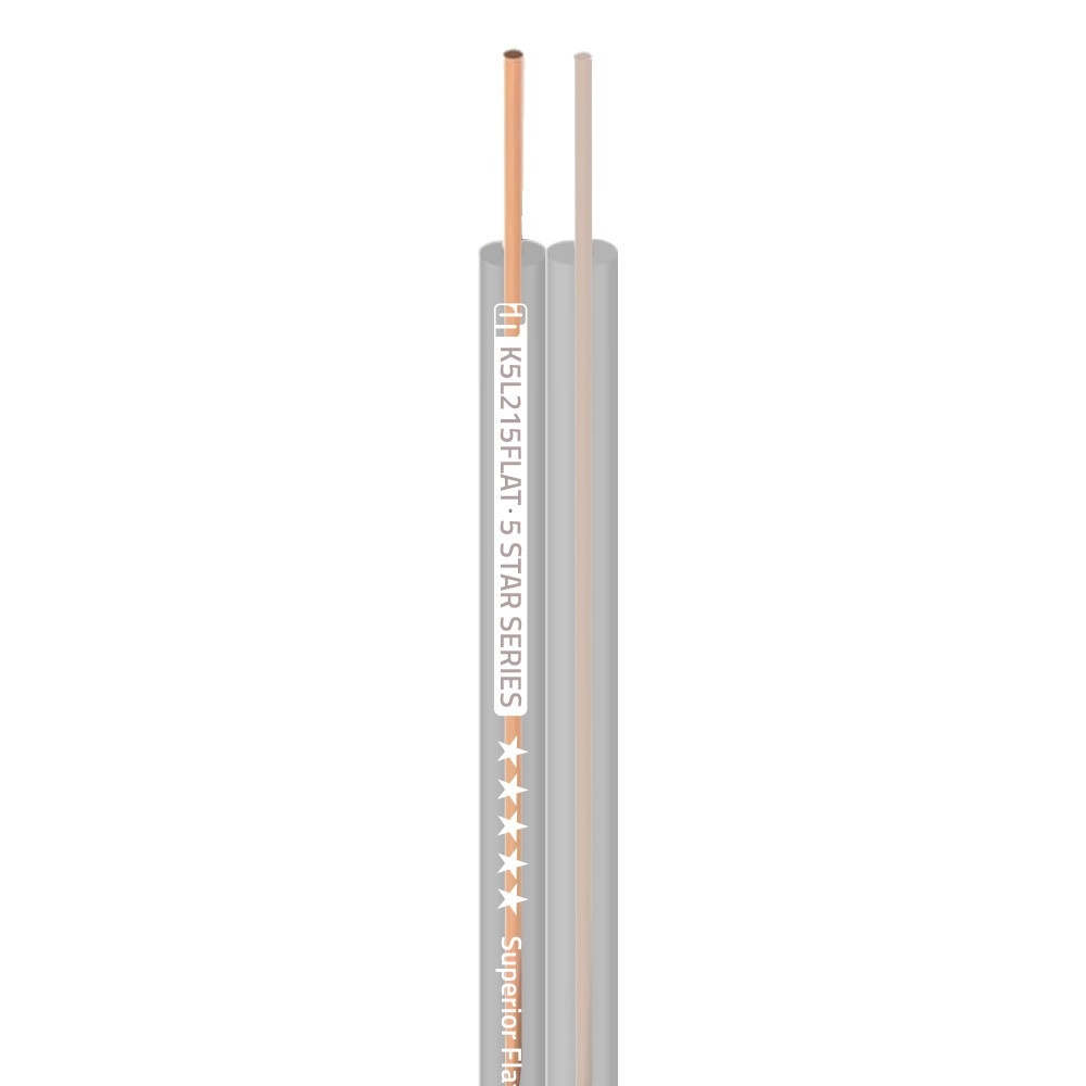 Luidsprekerkabel 2x 1.5mm² AWG13 Plat transparant (per meter)