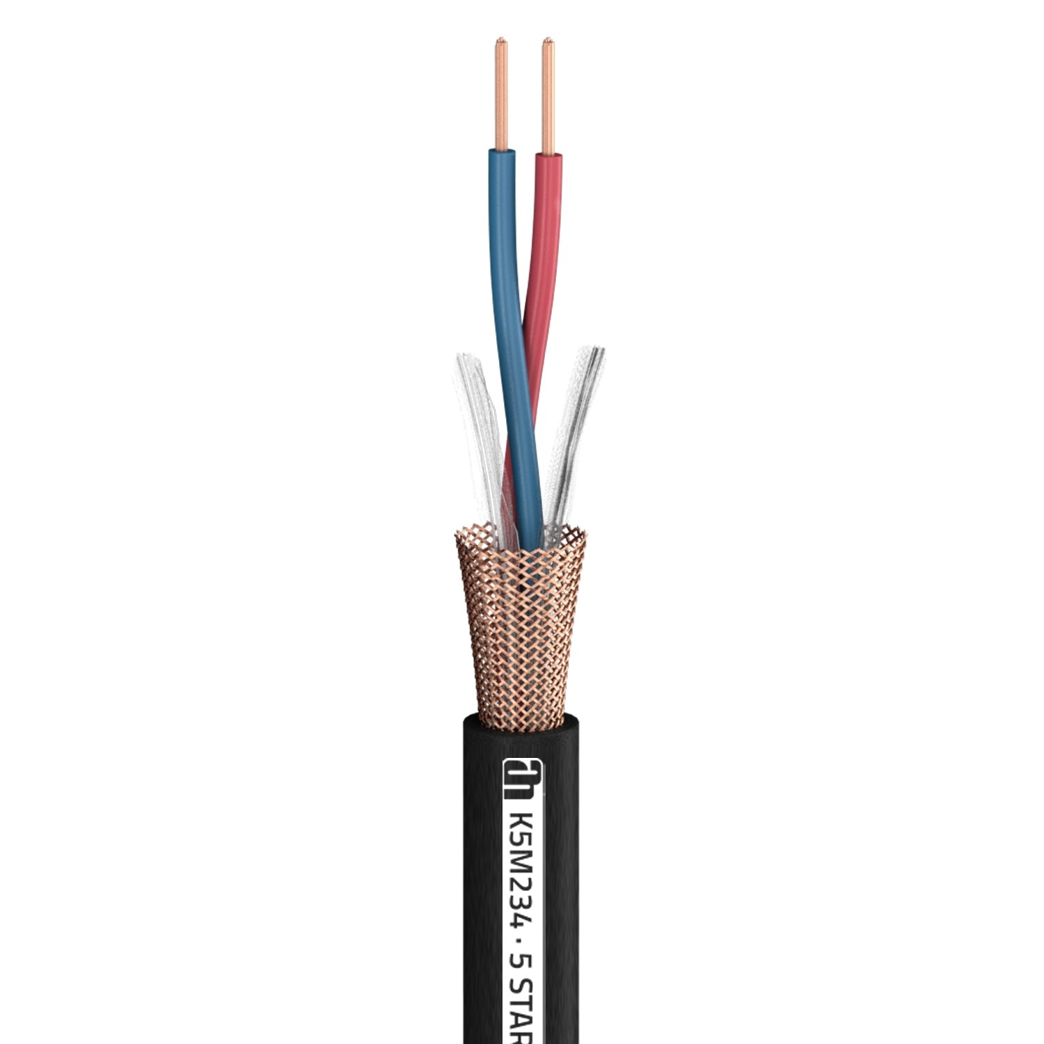 Microfoonkabel 0.34mm² AWG22 (per meter)