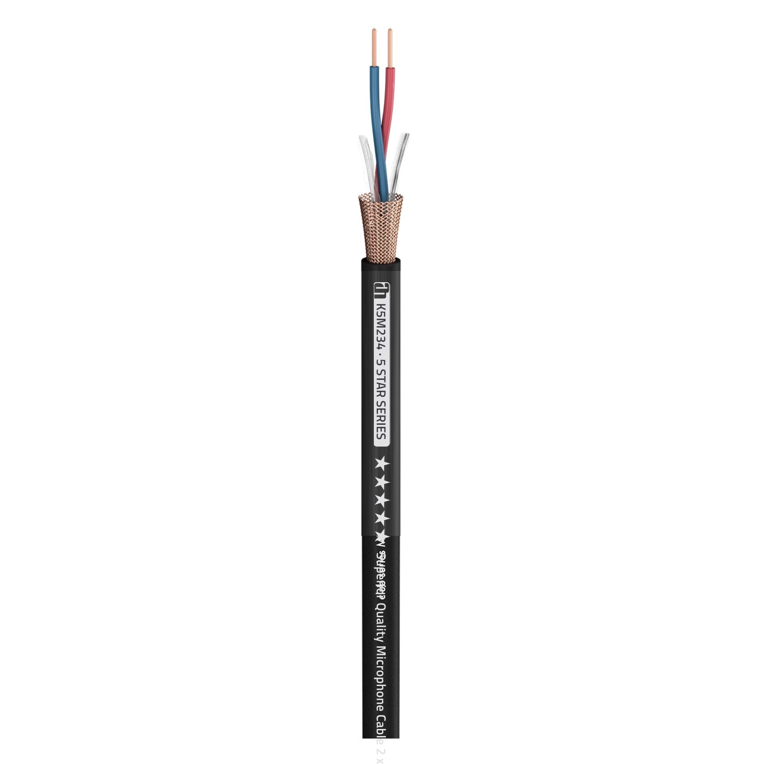 Microfoonkabel 0.34mm² AWG22 (per meter)
