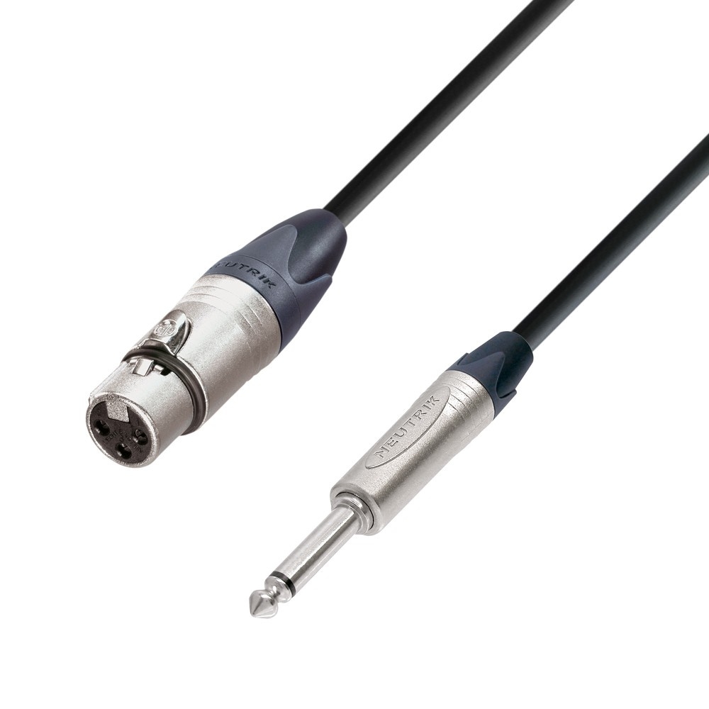 Microfoonkabel Neutrik XLR Female naar Jack TS 10m