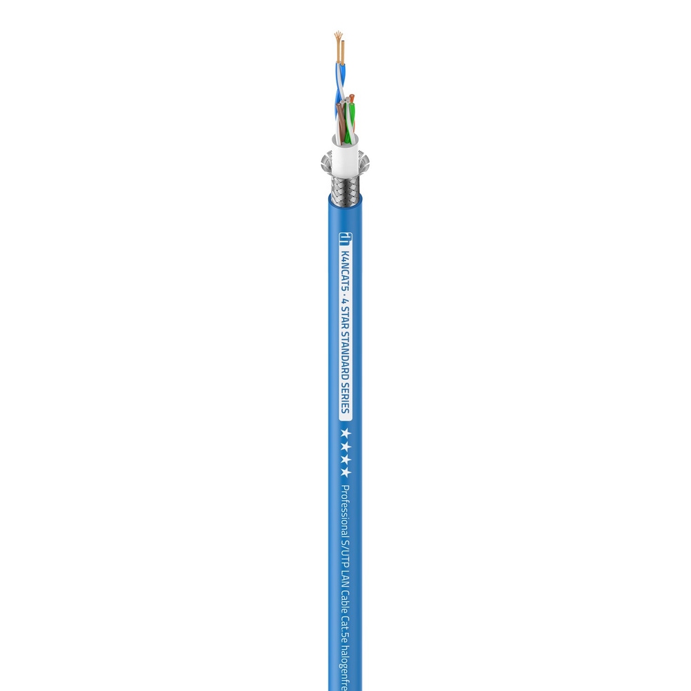 Netwerk kabel CAT5E (S/UTP) halogeenvrij (per meter)