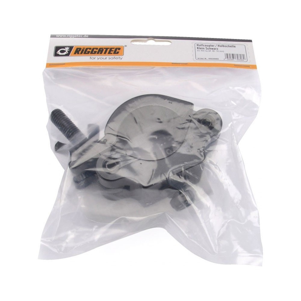RIGGATEC Halfcoupler Heavy Zwart max. Load 500 kg (48 - 51 mm)