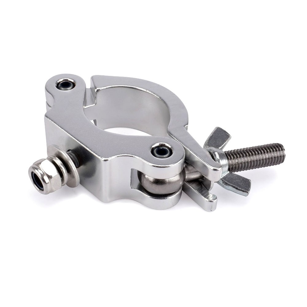 RIGGATEC Narrow Half-clamp up to 200 kg (48 - 51 mm), Stainless Steel Zilver