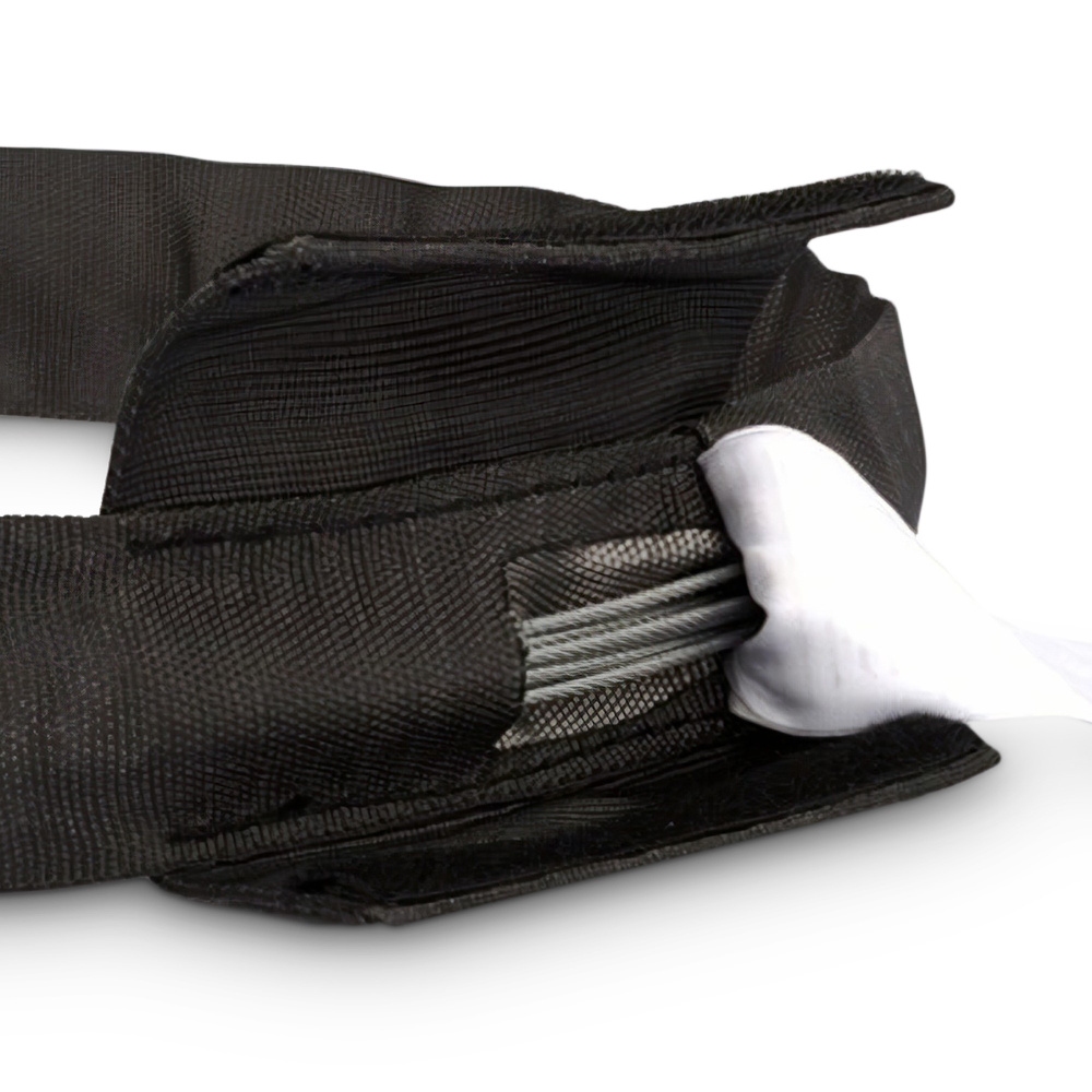 RIGGATEC Softsteel zwart," Steelflex", Circumference 6 m Load Capacity of 2 t