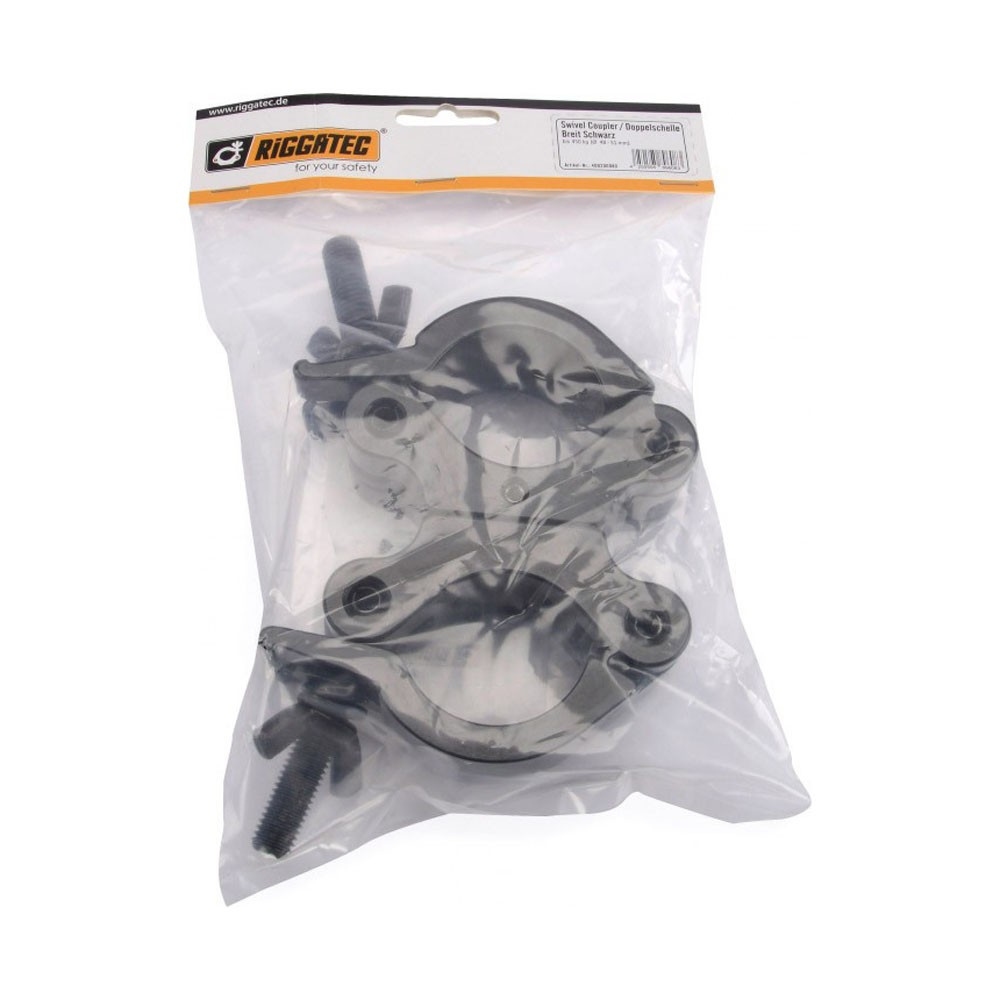RIGGATEC Swivel Coupler Heavy Zwart max. Load 500 kg (48 - 51 mm)