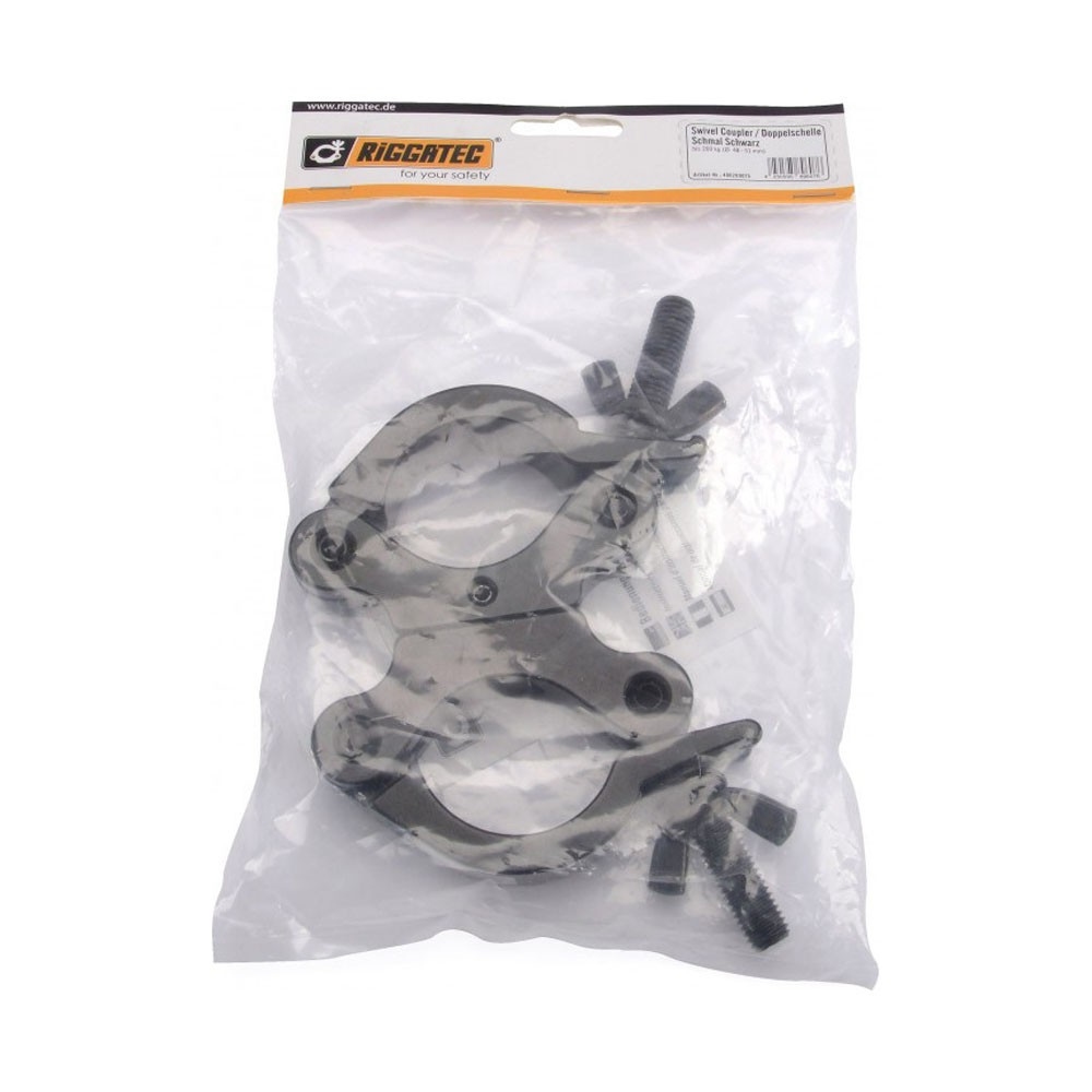RIGGATEC Swivel Coupler Slim Zwart max. Load 200 kg (48 - 51 mm)
