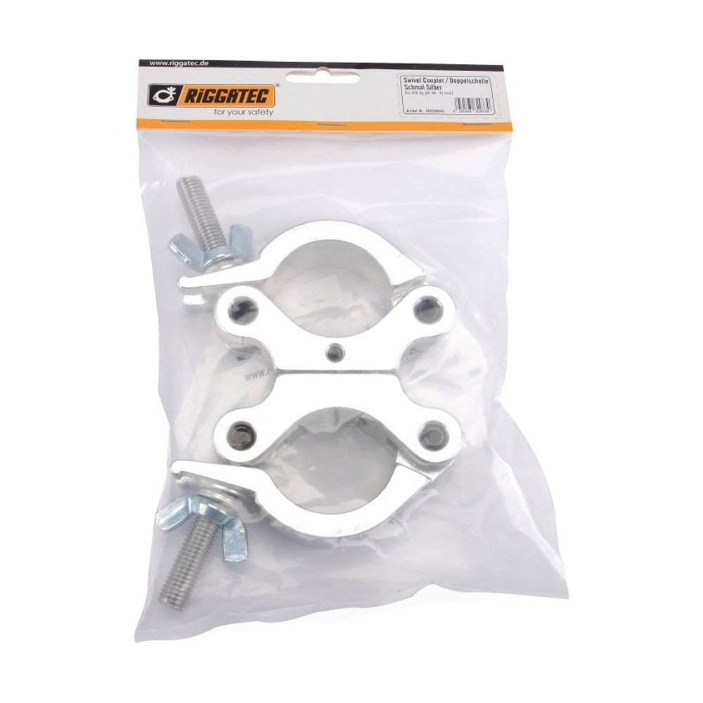 RIGGATEC Swivel Coupler Small Zilver max. Load 200 kg (48 - 51 mm)